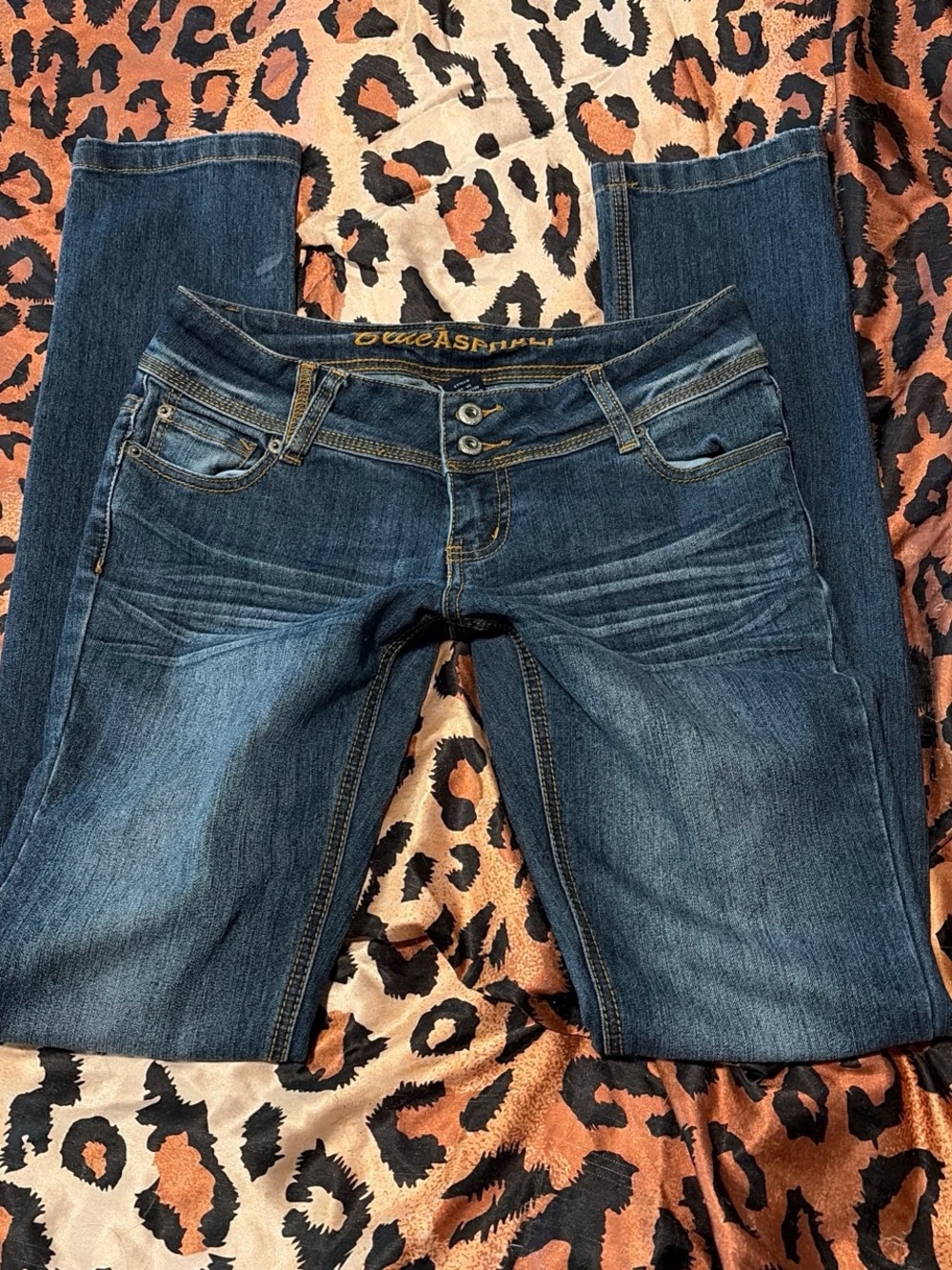 Ultra low rise skinny jeans